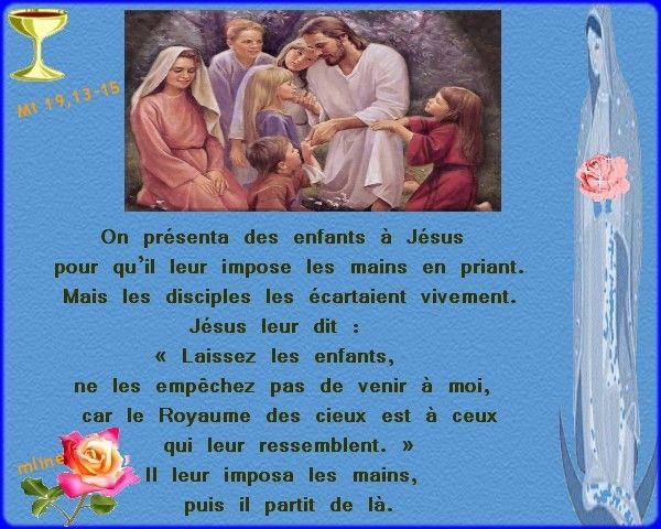 Jésus Bénit Les Petits Enfants